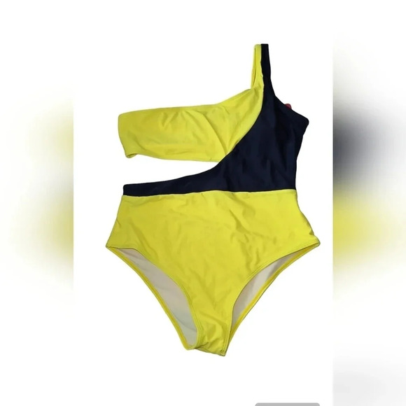 PatPat Women's One Piece, One Shoulder Swimsuit, XL - Picture 1 of 9
